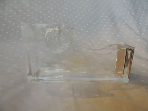NEW Kate Spade Make it Stick Gold &amp; Clear Acrylic Tape Dispenser