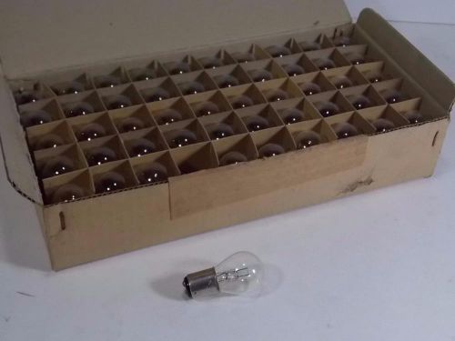 LOT OF 50 NEW IN BOX DL11-136 6 VOLT BAYONET BASE DOUBLE CONTACT LIGHT BULBS