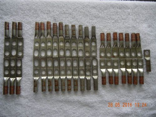 Izzy Copper Compression Lugs lot of 41 Brown #2 STR CU 22-38U &amp; 2-38