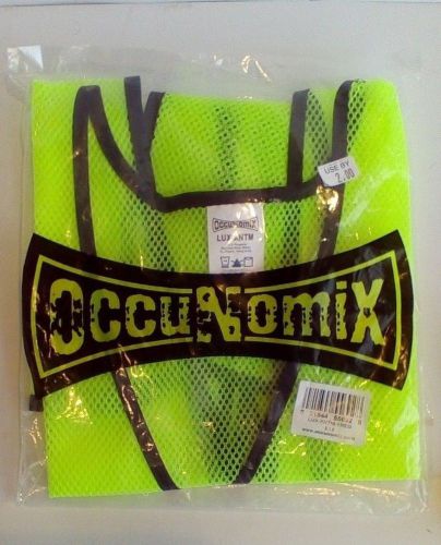 OCCUNOMIX LUX-XNTM-YREG-High Visibility Vest, Yellow/green, YREG E14 NIP