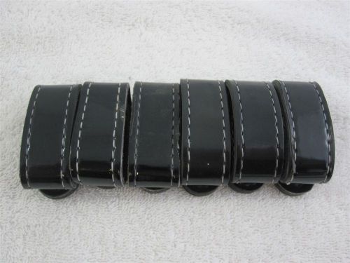 Lot of 6 Safariland Leather Belt 2 snaps Loops - 2 1/2&#034;