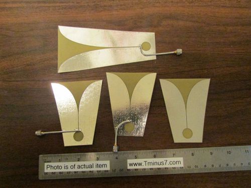 Set of 4 5-18 GHz Microwave Antennas PCB 2-Dimensional Horn NOS