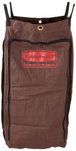 Rubbermaid commercial executive series fg9t0400brn canvas linen accessory bag for sale