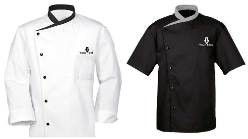 Personalised Embroidery Long/Short Sleeve Chef Coat Uniform Jacket