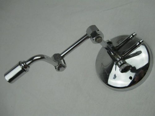 Vintage laboratory bunsen burner twin valve torch assembly pivoting head chrome for sale