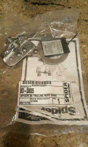 Brand new Spider SS safety trailing rope grab BD-00005