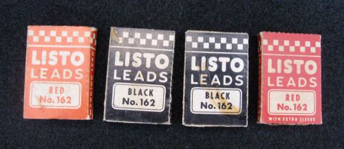 Vintage red and black listo leads refills in original box for sale