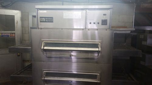 Middleby marshall ps360q conveyor double stack pizza ovens natural gas tested for sale