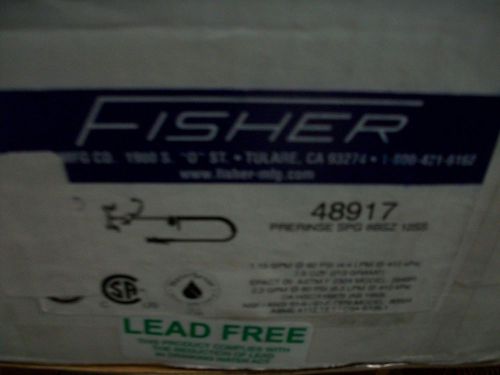 Fisher 48917 Brass 8&#034; Backsplash Spring Style Pre-Rinse Unit &amp; Ultra Spray Valve