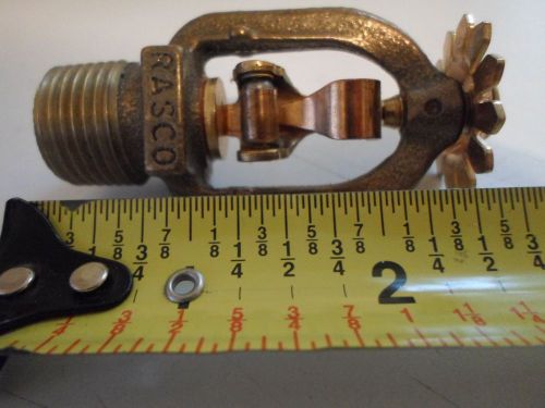 Rasco r1015 pendent sprinkler head brass 1/2&#034; npt 165°f 5.62 k-factor stand orif for sale