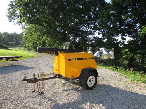 2005 WACKER LT4 PORTABLE DIESEL LIGHT TOWER / ONLY 2390 HOURS / EXCELLENT COND