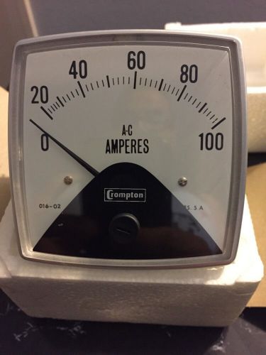 Compton Instruments Amp Meter 0-100 New Steampunk