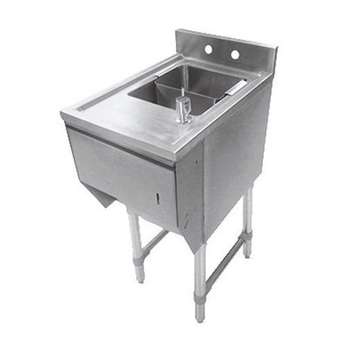 John Boos EUBDS-1218STD Underbar Sink Units - 12&#034; with soap and towel dispenser