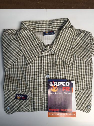Lapco 7oz Western Plaid FR Work Shirt IAC7WS XLarge