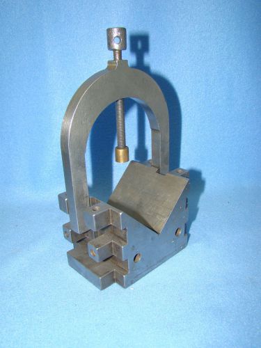 Large Vee Block with Clamp 4.75&#034; x 3.00&#034; x 3.00&#034;