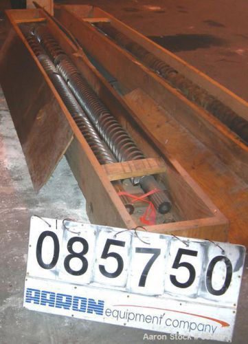 Used- battenfeld b130 twin screws. one set of (2) screws, approximately 130 mm. for sale