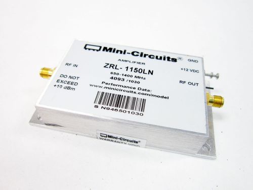 MINI-CIRCUITS ZRL-1150LN 650 TO 1400 MHZ LOW NOISE AMPLIFIER 50 OHM
