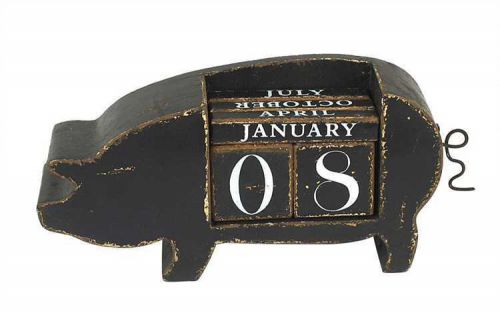 Perpetual Pig Calendar