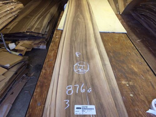 Wood Walnut Veneer 120x12,14,16,total 3 pcs  RAW VENEER N876..