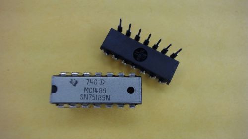 TEXAS INSTRUMENTS MC1489N / SN75189N 14-Pin Dip Integrated Circuit New Qty-25