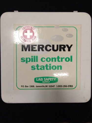 Lot of mercury spill control station and safety helmet for sale