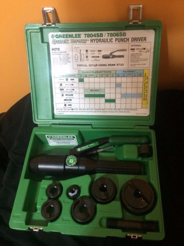 Greenlee 7806sb quick draw™ hydraulic punch driver for sale