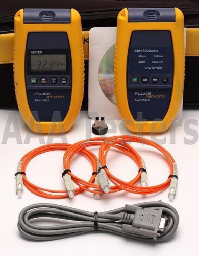 Fluke networks ftk150 simplifiber mm fiber optic loss test kit ftk-150 for sale