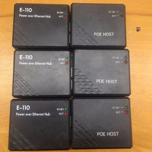 3 Pack POE E-110 LAN Host Ethernet Integrator Pair - Two Units