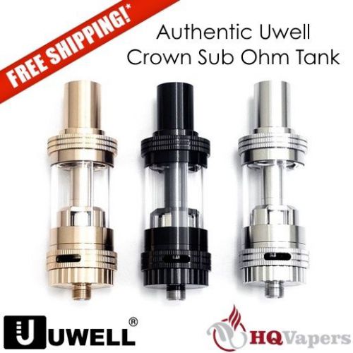 Authentic uwell crown 4.0ml sub ohm clearomizer tank with 3 coil heads for sale