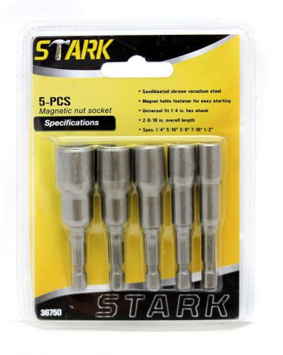 Stark 5-piece sae magnetic power bit set for sale