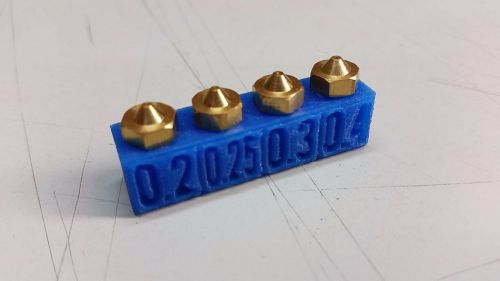 3D Printer Fine Detail Nozzle Set .2 .25 .3 .4 mm E3D V5 V6 J Head