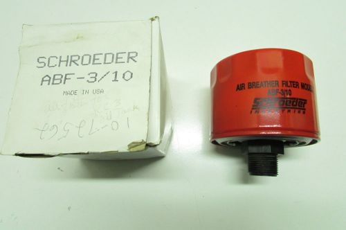 Schroeder ABF-3/10 Air Breather          ** NEW ** FREE SHIPPING **