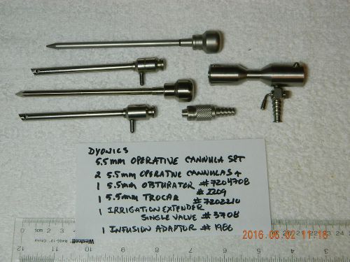 Smith &amp; Nephew, Dyonics, 5.5mm operative cannula set, arthroscopy
