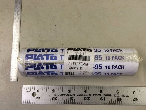 PLATO TT-95 Tip Tinner, Solder/Cleaner Combo 20 g Roll / Pack of 10 Sealed J2915