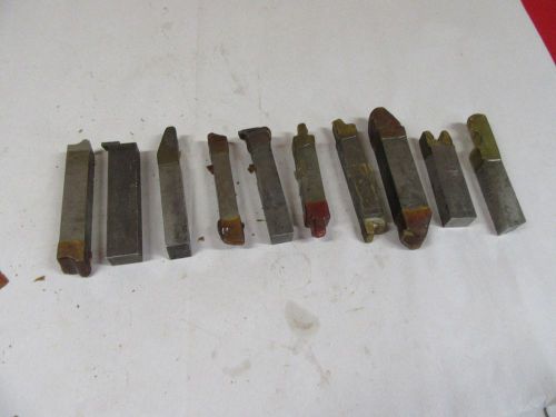 Large Metal Lathe Cutters,(10)UNUSED,Carbide,All Shapes,Most 3/4 X 3/4  #L30316