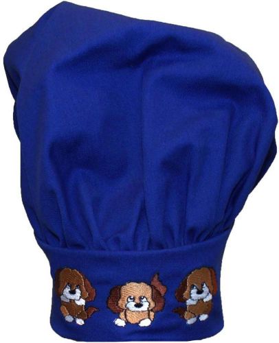 Puppies Puppy Dog Triplets Chef Hat Adult Mother&#039;s Day Baby Monogram Blue Avail