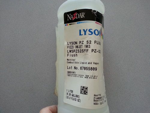 2 liter lyson eco solvent ink flush cleaning mutoh roland mimaki epson dx5 dx7 for sale