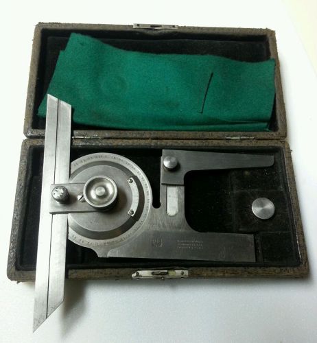 Brown &amp; Sharpe  Protractor May 9-1911 vernier with fine adjust screw vintage
