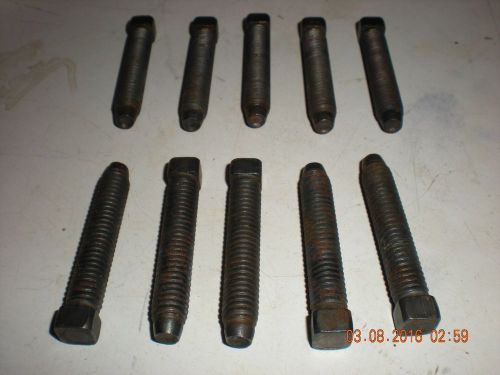 CUP POINT SQUARE HEAD SET SCREWS  3/8-16 X 2  lot of 10