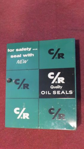 Vintage Metal Quality C R  Oil Seals Auto Garage Gas Station Wall Cabinet