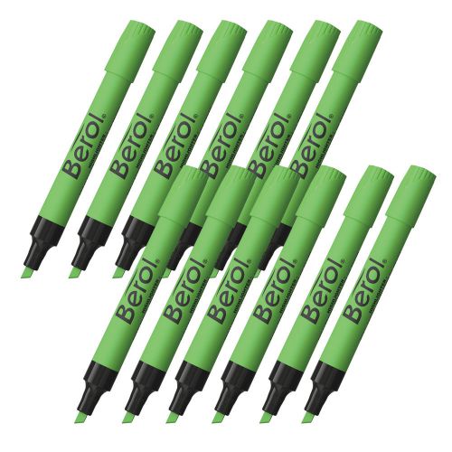 Eberhard faber 4009 highlighter, chisel tip, green, 12/pk, dz - san64329 for sale