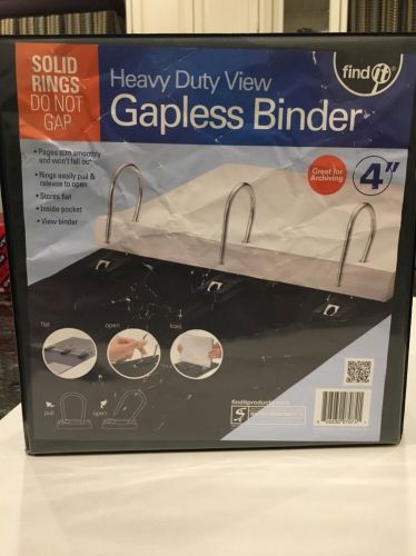 [IN]PLACE Gapless View Binder, 4 inch, Black LOT OF 3