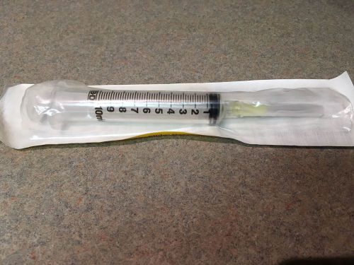100/box bd 10ml syringe luer-lok tip bd precisionglide needle 20gx1 309644 for sale