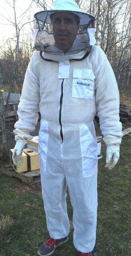 Warm weather vented beekeeping xxxl suit, cool-vent, with gloves, free shipping! for sale