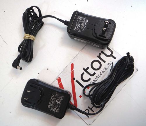 Lot of 2 Used Kenwood AC Adapters W08-0989 (Power Supply, Black)