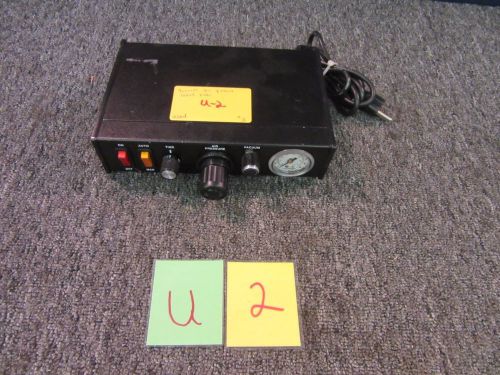 VACUUM DISPENSING CONTROLLER TIMER E134528 LAB AUTOMATION MISSING FOOT SWITCH
