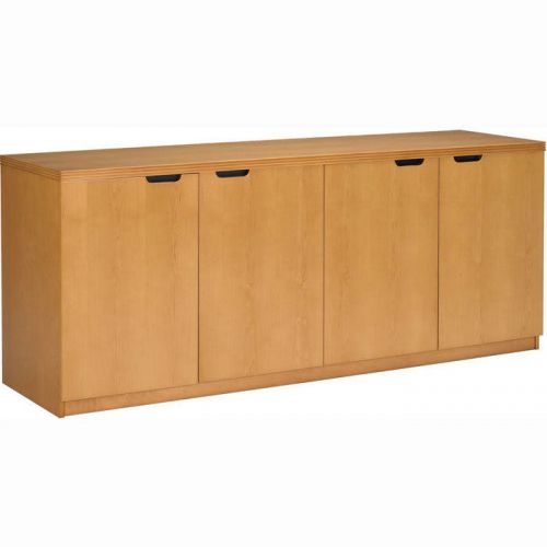 4 door office cabinet credenza maple or cherry wood contemporary wooden storage for sale