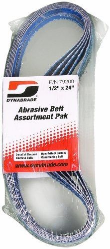 Dynabrade 79200 1/2-Inch by 24-Inch Belt Assortment Pak, Assorted