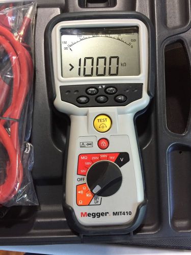 Megger MIT410-EN Insulation Tester, 100 Gigaohms Resistance