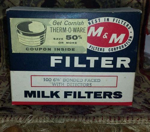 Vintage M&amp;M Milk Filters